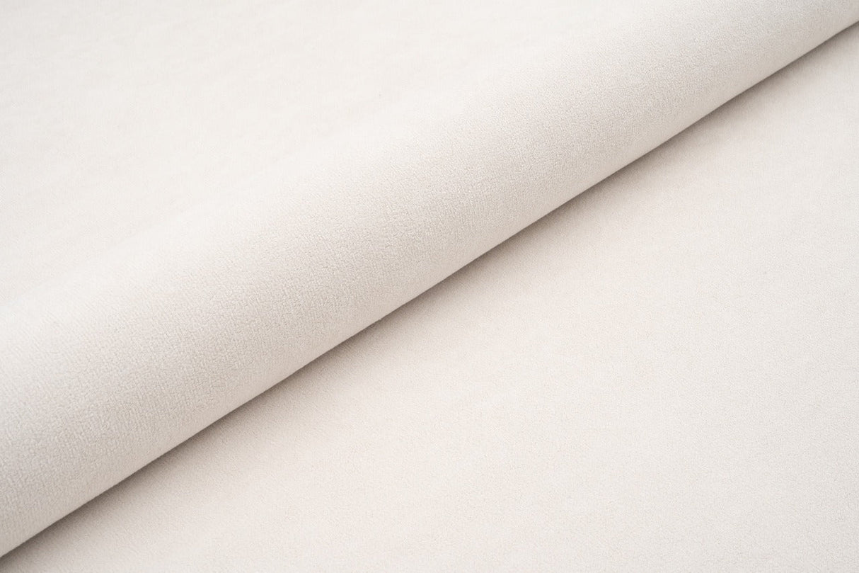 CREME TYK MAT VELOUR MØBELSTOF MED FLEECEBAGSIDE