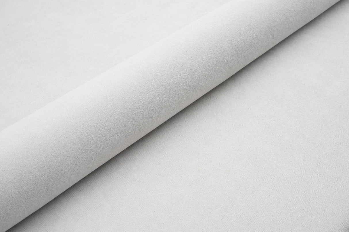 PLATIN TYK MAT VELOUR MØBELSTOF MED FLEECEBAGSIDE