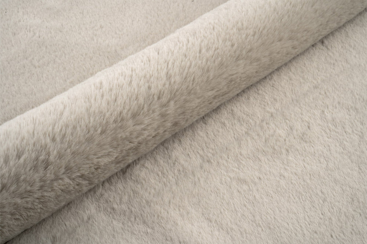 LYS GRÅ BUNNY MØBELSTOF – IMITERET PELS
