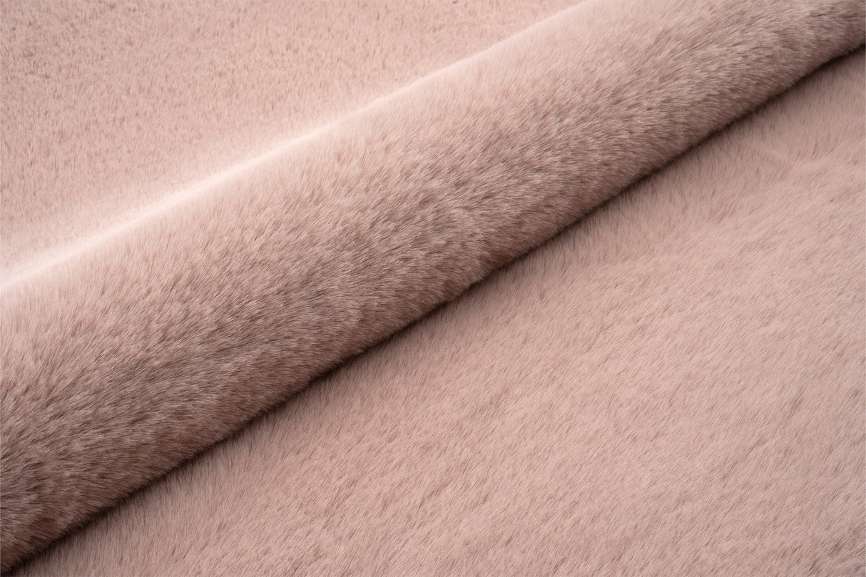 PUDDERROSA BUNNY MØBELSTOF – IMITERET PELS