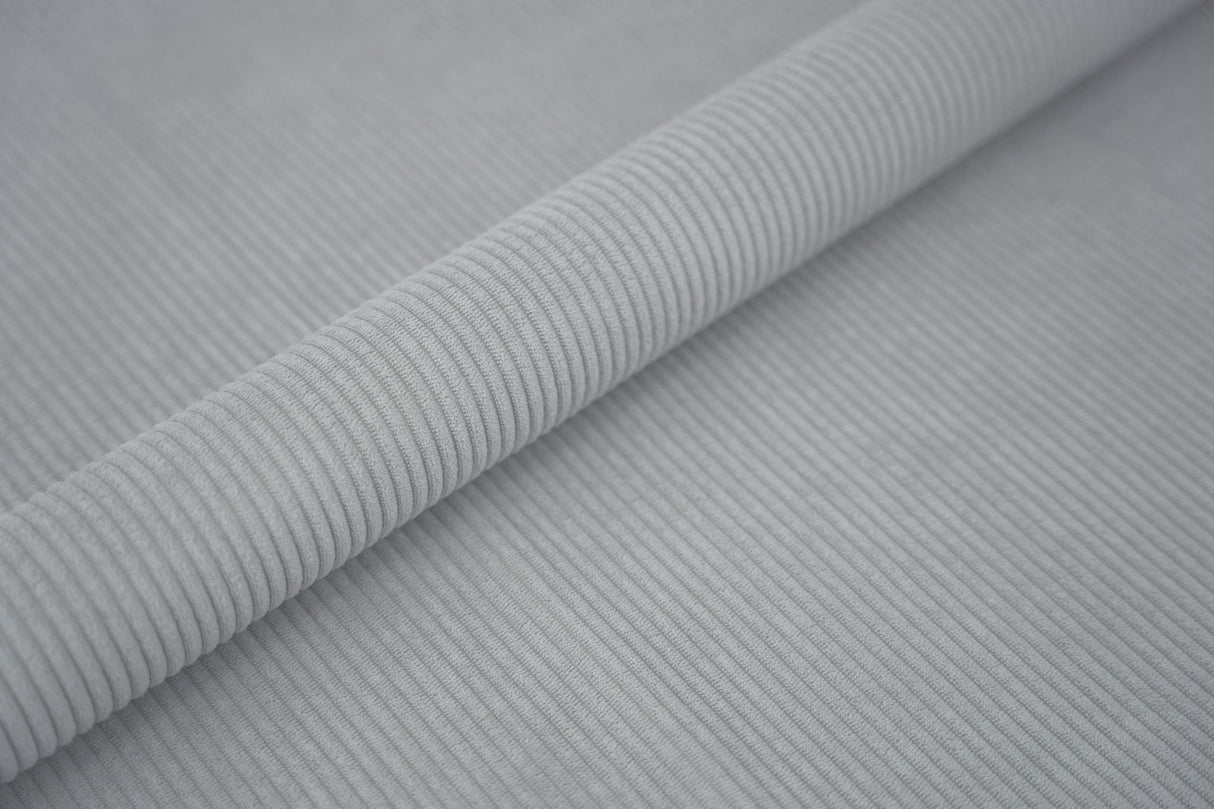 STÅLGRÅ FLØJL MØBELSTOF – 5 MM JERNBANEFØJL