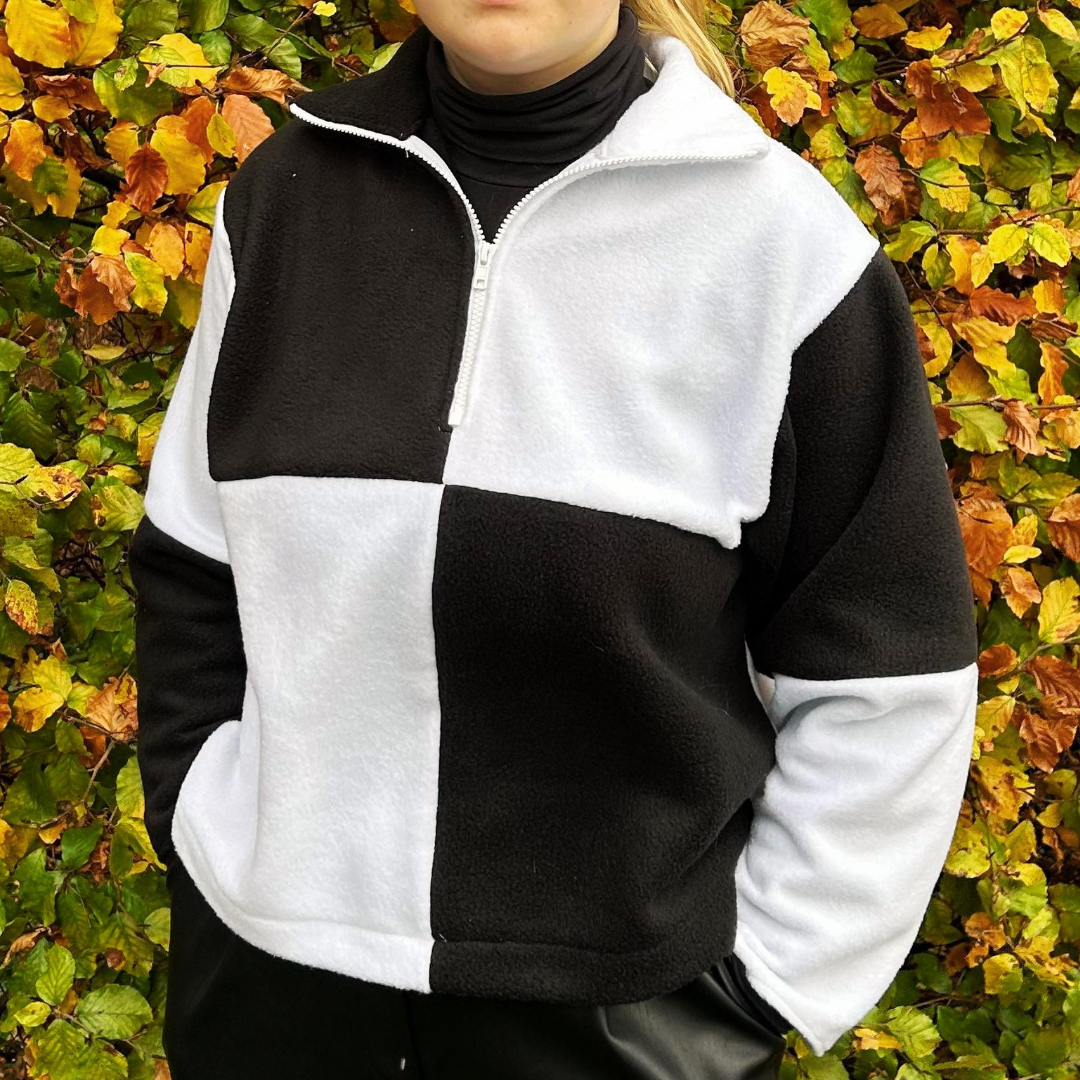 MØRK ORANGE POLAR FLEECE – ANTI-PILLING, VARM & LET