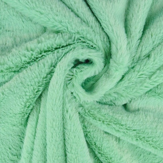 MINTGRØN BLØD PLYS – 10 MM LUV & ENVEJS STRÆK