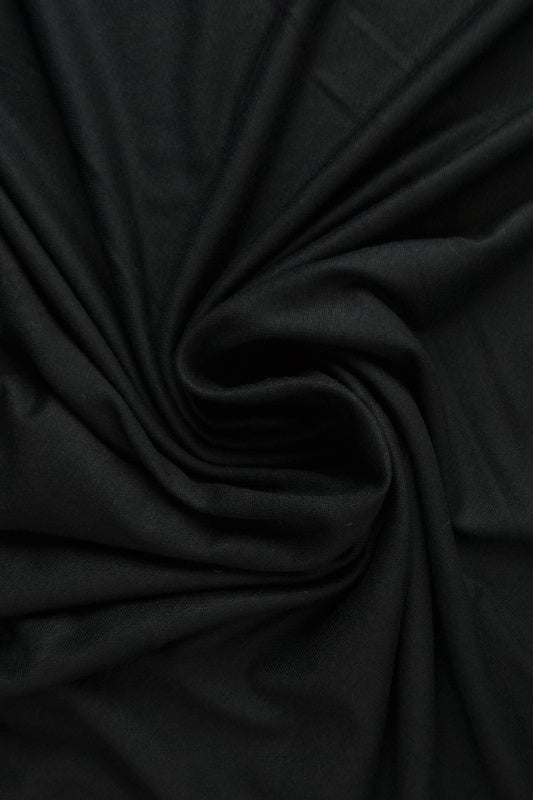SORT VISKOSE JERSEY – BLØD, ÅNDBAR & STRÆKBAR