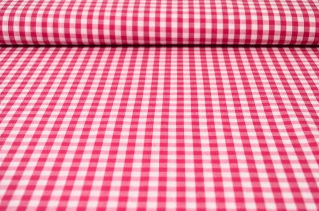 PINK 6,5 MM GINGHAM TERN – OEKO-TEX BOMULD, LET & ÅNDBAR