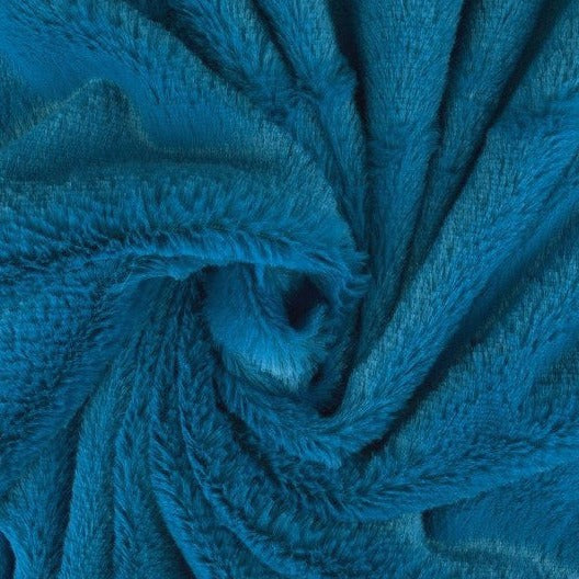 PETROLEUMSBLÅ BLØD PLYS – 10 MM LUV & ENVEJS STRÆK