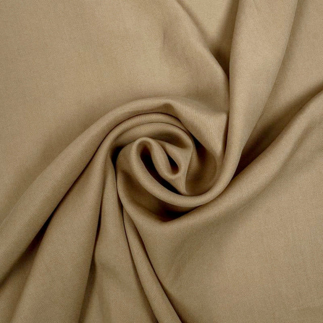 GRÅBRUN TENCEL™ TWILL – BLØD, ÅNDBAR & SMIDIG DRAPERING