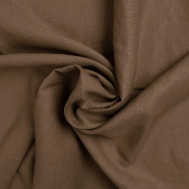 BRUN TENCELLINO (TENCEL™/HØR) – BLØD TWILLVÆVNING & ÅNDBAR KOMFORT