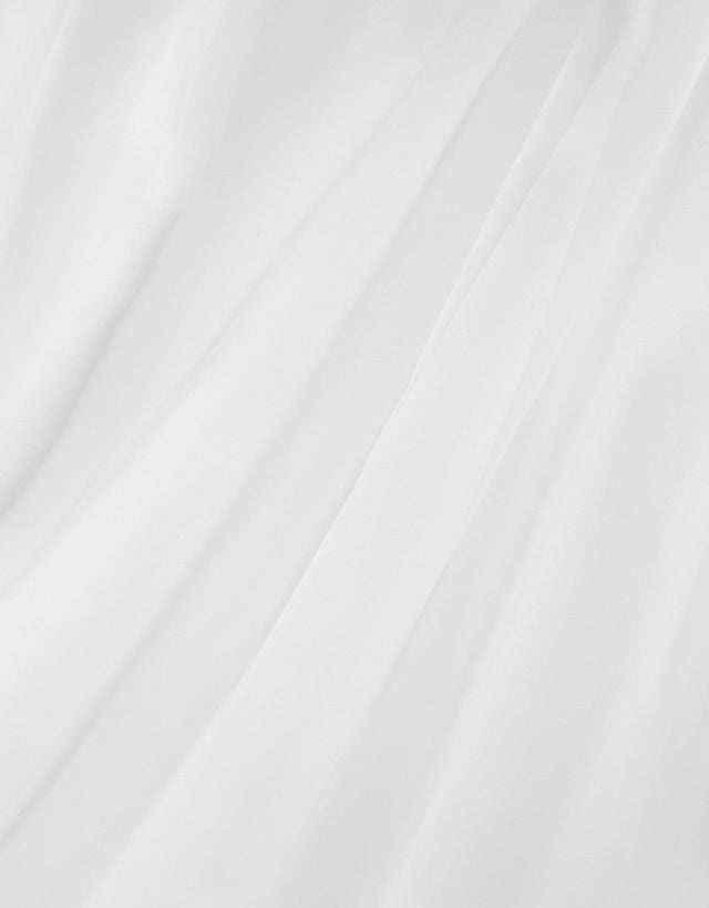 BRANDHÆMMENDE SEMI-TRANSPARENT VOILE TIL GARDINER (300 CM) - HVID