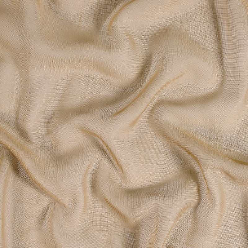 BRANDHÆMMENDE SEMI-TRANSPARENT NATUREL GARDINSTOF - BEIGE