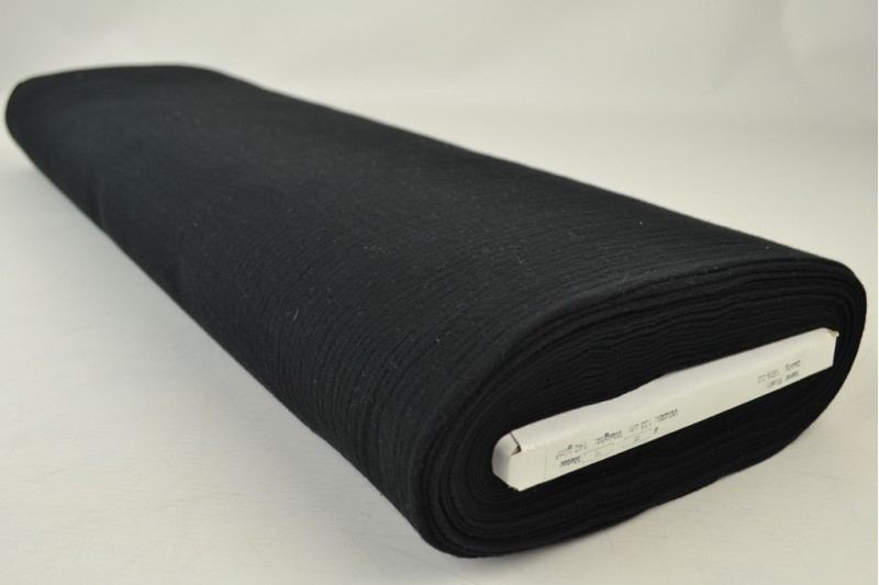 SORT DOUBLE GAUZE MUSSELIN – BLØD & ÅNDBAR