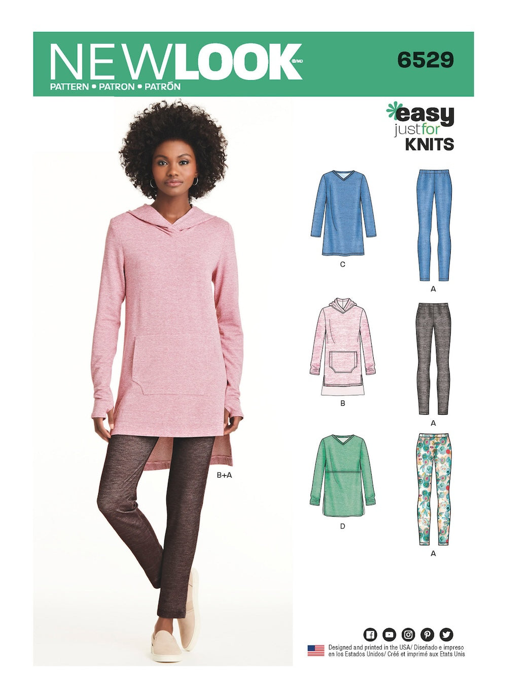 NEW LOOK SYMØNSTER TIL LEGGINGS OG JERSEYTUNIKA