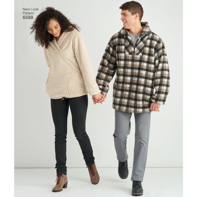 NEW LOOK SYMØNSTER TIL UNISEX OVERTRØJE I 3 VERSIONER