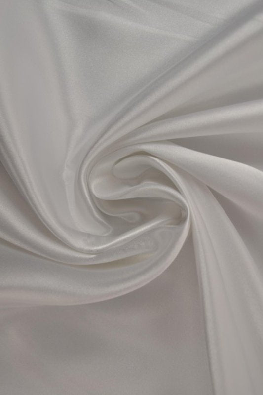 HVID SATIN STOF – LET & GLANSFULDT