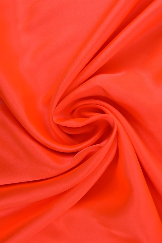 NEON ORANGE SATIN STOF – LET & GLANSFULDT