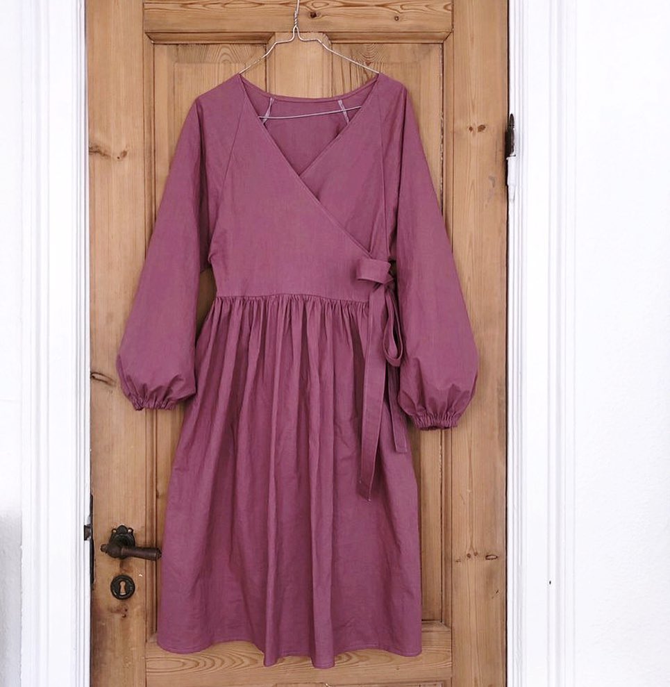 VIOLET BOMULDSPOPLIN