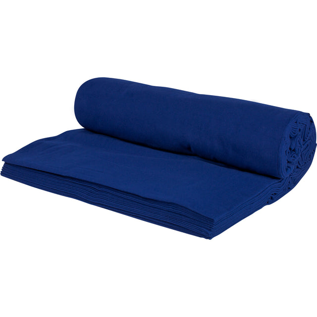 MØRKEBLÅ BRANDHÆMMENDE SCENE MOLTON – 300 CM, 300 g/m² & MAT, LYS-/LYDABSORBERENDE