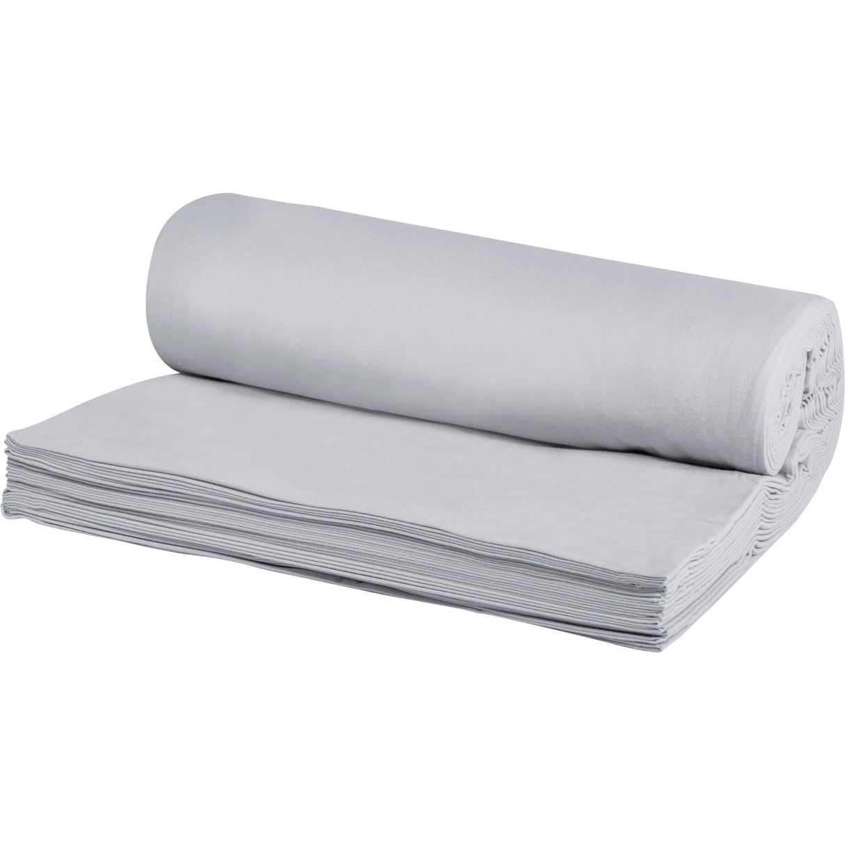 LYSEGRÅ BRANDHÆMMENDE SCENE MOLTON – 300 CM, 300 g/m² & MAT, LYS-/LYDABSORBERENDE