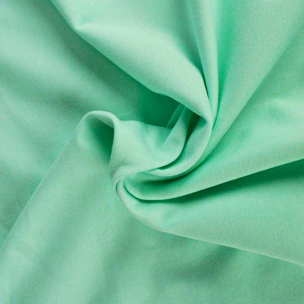 MINTGRØN BOMULDSJERSEY – NATURLIG, ÅNDBAR & STRÆKBAR
