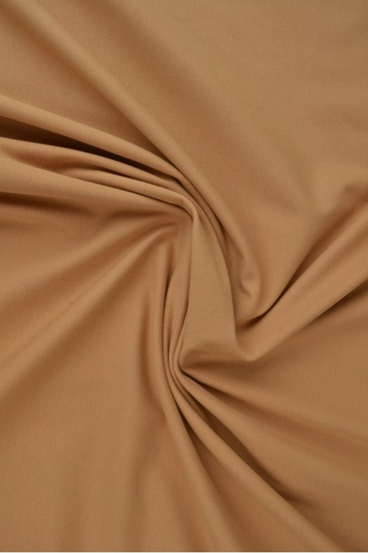 BEIGE BOMULDSJERSEY – NATURLIG, ÅNDBAR & STRÆKBAR