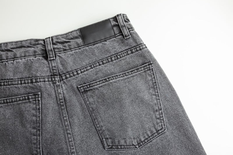 SORT UVASKET DENIM MED STRÆK – 300 G/M²