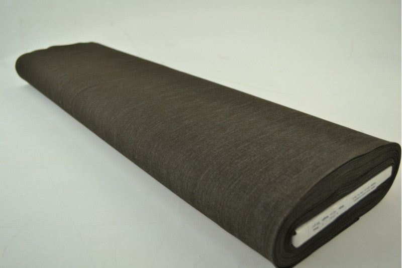 MØRK OLIVEN UVASKET DENIM MED STRÆK – 300 G/M²