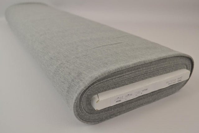 SØLVGRÅ MELANGE BOMULDSJERSEY – NATURLIG, ÅNDBAR & STRÆKBAR