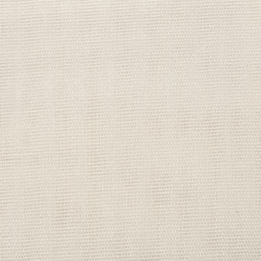 BRANDHÆMMENDE SEMI-TRANSPARENT ETAMINE GARDINSTOF - RÅHVID