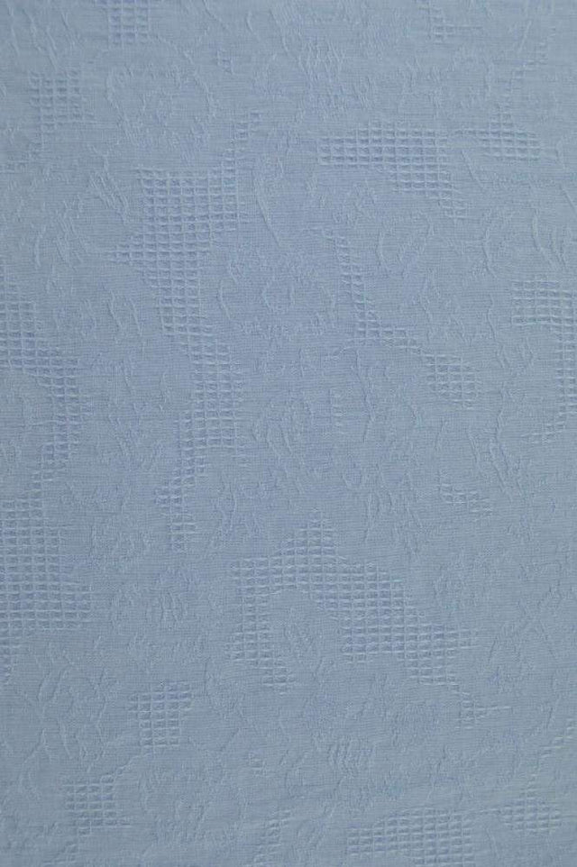G&M Bomulds jacquard LYSEBLÅ BOMULD JACQUARD