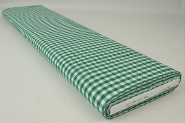 GRØN 6,5 MM GINGHAM TERN – OEKO-TEX BOMULD, LET & ÅNDBAR