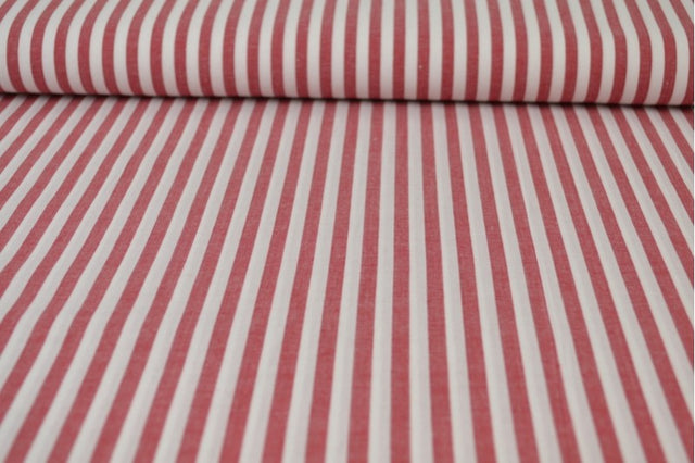 RØD 6,5 MM GINGHAM STRIBER – OEKO-TEX BOMULD, LET & ÅNDBAR