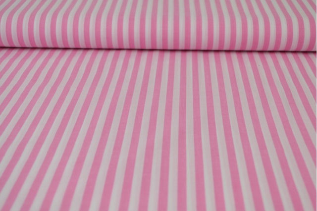 LYSERØD 6,5 MM GINGHAM STRIBER – OEKO-TEX BOMULD, LET & ÅNDBAR