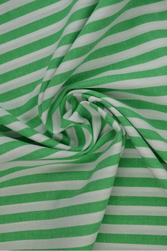 LYSEGRØN 6,5 MM GINGHAM STRIBER – OEKO-TEX BOMULD, LET & ÅNDBAR