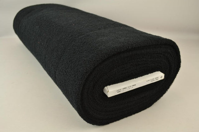SORT DOBBELTSIDET FROTTÉ – ABSORBERENDE HÅNDKLÆDESTOF (OEKO-TEX)
