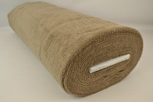 TAUPE DOBBELTSIDET FROTTÉ – ABSORBERENDE HÅNDKLÆDESTOF (OEKO-TEX)