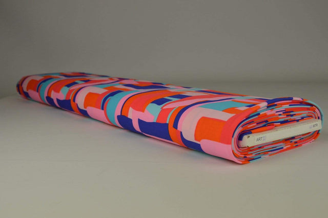 G&M Lycra LYSERØD LYCRA MED PRINT (MIN. 3 M.)