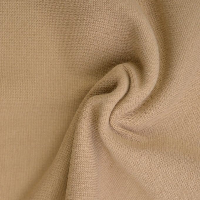 BEIGE RIB MED STRÆK – BOMULDSRIB & OEKO-TEX