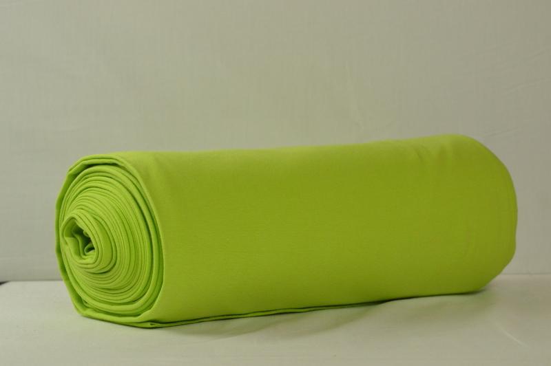 LIMEGRØN RIB MED STRÆK – BOMULDSRIB & OEKO-TEX