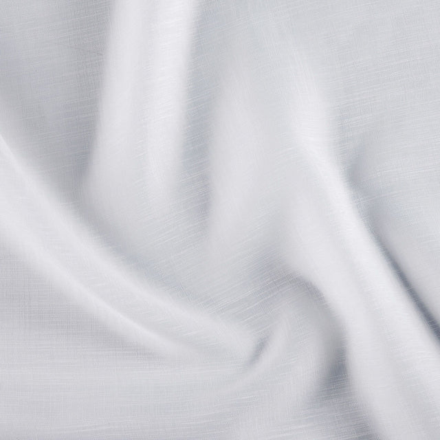 Let voile med flammegarn og frostet look — snehvid, stofprøve