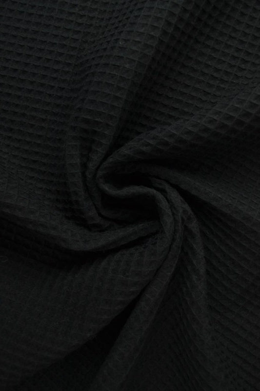 SORT VAFFEL PIQUÉ – ABSORBERENDE & HURTIGTTØRRENDE