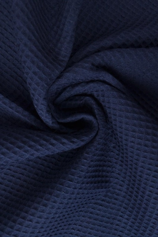 NAVY VAFFEL PIQUÉ – ABSORBERENDE & HURTIGTTØRRENDE