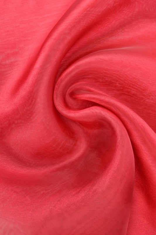 VINRØD ORGANZA – TRANSPARENT & SKINNENDE