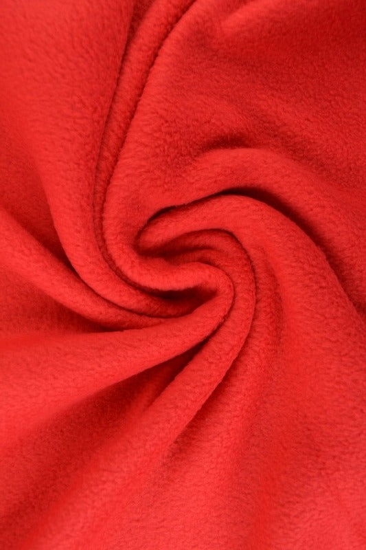 RØD POLAR FLEECE – ANTI-PILLING, VARM & LET