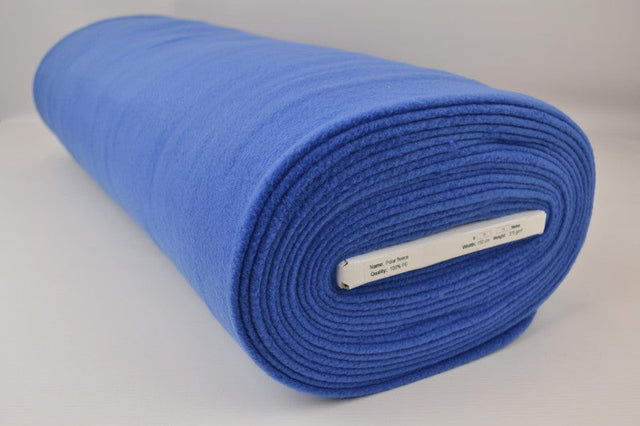 BLÅ POLAR FLEECE – ANTI-PILLING, VARM & LET