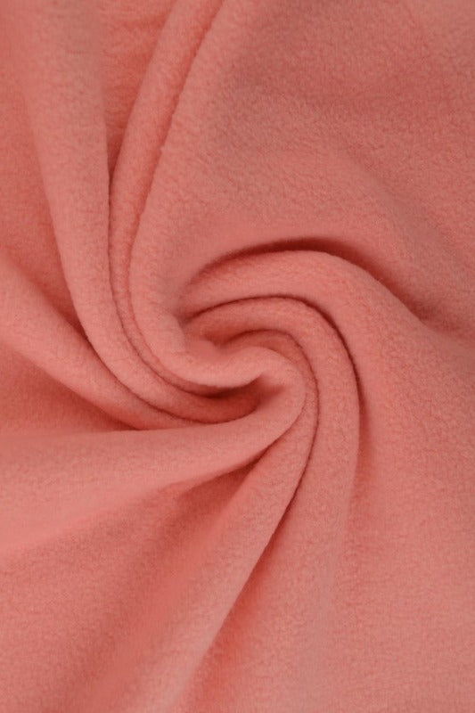 LAKSEFARVET PINK POLAR FLEECE – ANTI-PILLING, VARM & LET