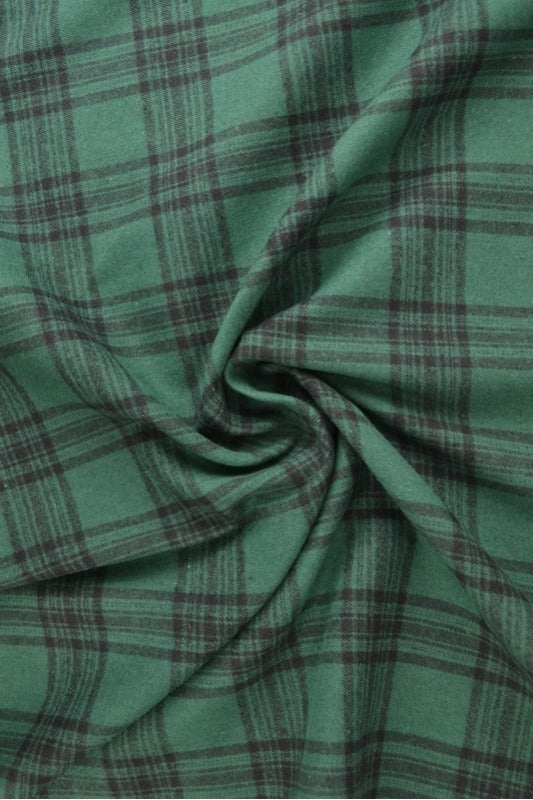 SORT OG GRØN SKOTSKTERNET FLANNEL