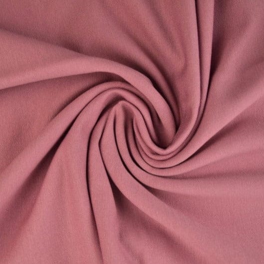 Garn & Metervarer WT French Terry Ensfarvet MØRK VINTAGE LYSERØD FRENCH TERRY