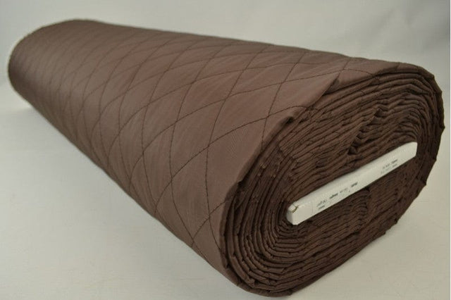 Garn & Metervarer WT Quiltet Lining BRUN FASTVÆVET QUILT FOER/YDERSTOF 2-LAG