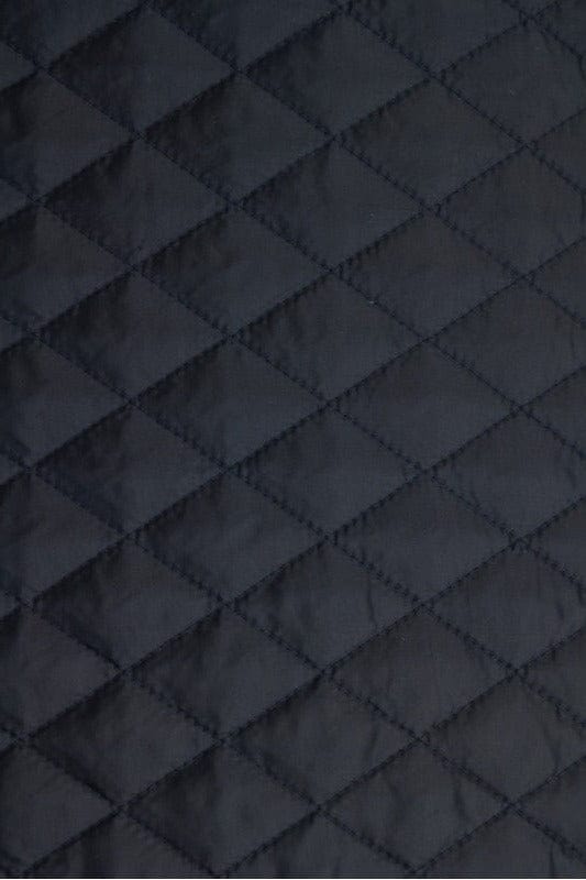 Garn & Metervarer WT Quiltet Lining NAVY FASTVÆVET QUILT FOER/YDERSTOF 2-LAG