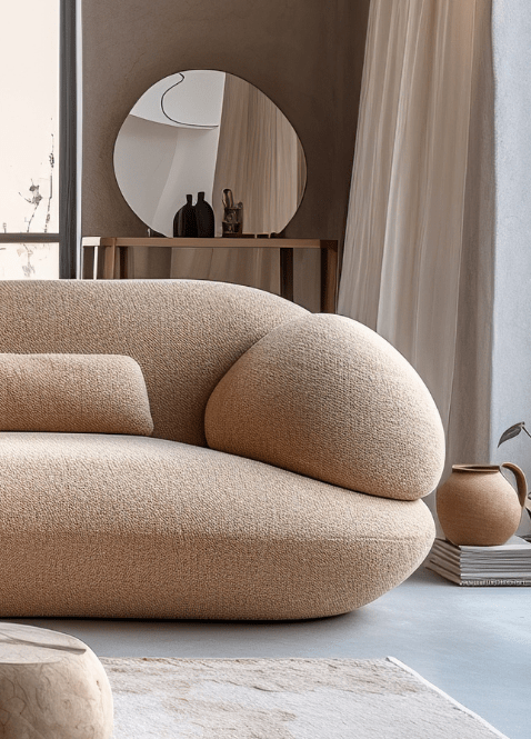 STØVET DENIMBLÅ HEVIA CHENILLE MØBELSTOF – BLØD & SLIDSTÆRK